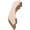 Ekena Millwork 3-inch W x 12-inch D x 16-inch H Aspen Rough Cedar Woodgrain TimberThane Knee Brace, Primed BRCUR03X12X16ASPRCPR - alternate 4